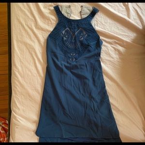 100% silk blue Karen millen never worn dress